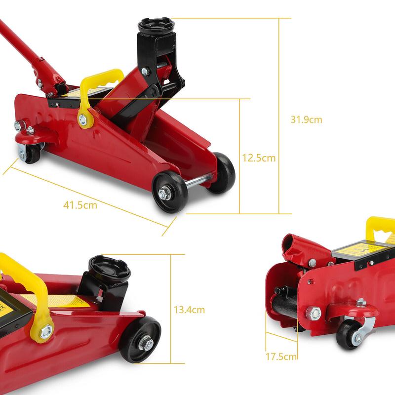 2Ton Hydraulic Trolley Floor Jack Low Profile Car Van Garage Lift TUV Effortless 4