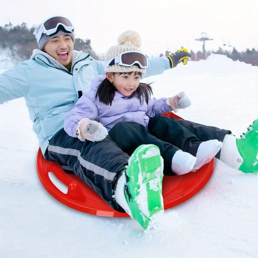Snow Sled/ Maximum Load Can Reach 70.0 KG/ adopts Injection Molding Technology/ wear-resistant&sturdy/ double Grip Design That Can Control The Sliding Direction/ suitable for Outdoor Skiing Sand and Grass Skating and Other Entertainment Activities