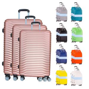 3-Piece Expandable Hardshell Luggage Set – Lightweight Durable ABS+PC Suitcases with 360° Spinner Wheels, TSA-Approved Combination Lock, Scratch-Resistant Finish, Push-Button Telescopic Handle, Detachable Wheels, Cross Belt Interior – 20”/26”/28”