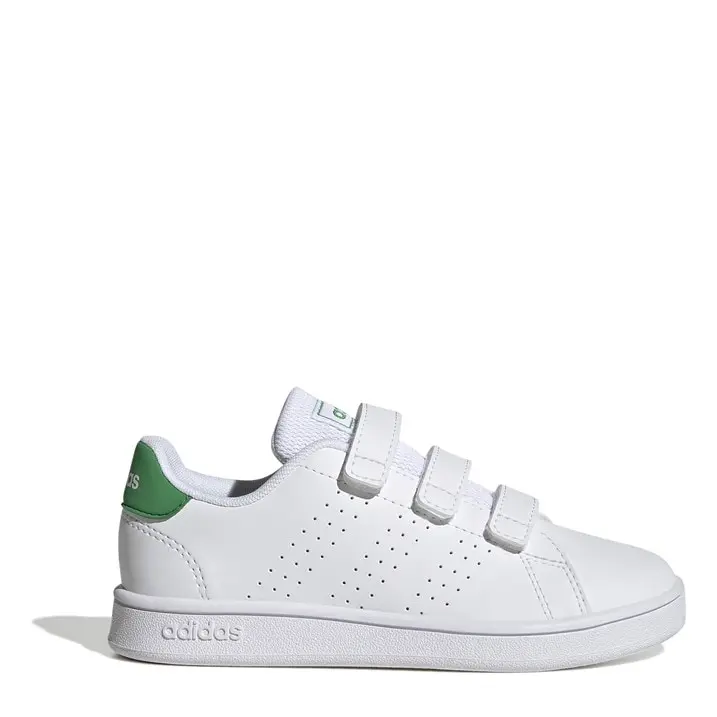 Adidas Boys Advantage Base 2.0 Shoes Low Trainers Sneakers Sports Hook & Loop