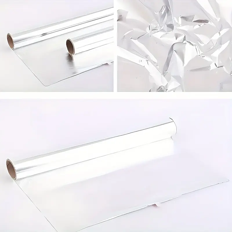 393.7 Inch Heavy Duty Aluminum Foil Roll - Disposable, Portable, High-Temperature Resistant Food Wrapping Paper for Grilling, Baking, Picnic, Kitchen 8