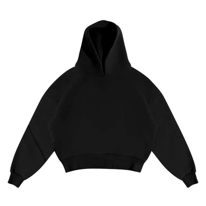 Men's Casual Solid Hooded Pullover Straight Pants 2 Piece Set Tracksuit For Fashion Loose Hoodies Sweatshirt Wide Leg Sweatpants 6