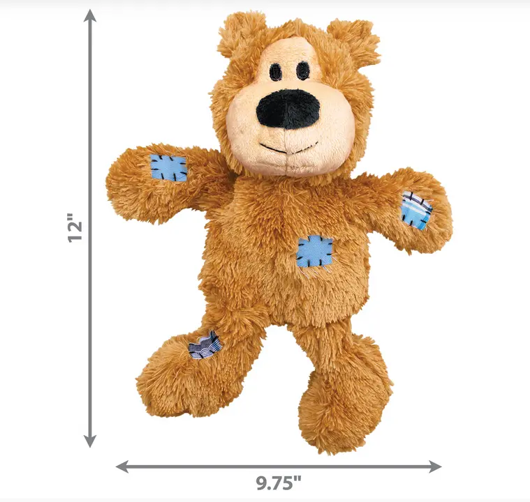 Kong Wild Knots Bears Durable Dog Toys / Cuddly Outside, Durable Strong Inside Knotted Rope Skeleton / Available 3 Colours / 4 Different Sizes 7