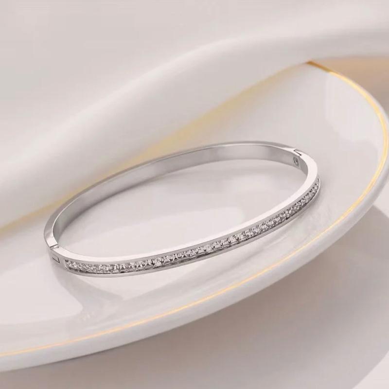 kia Bangle gold and diamante detail womans 0
