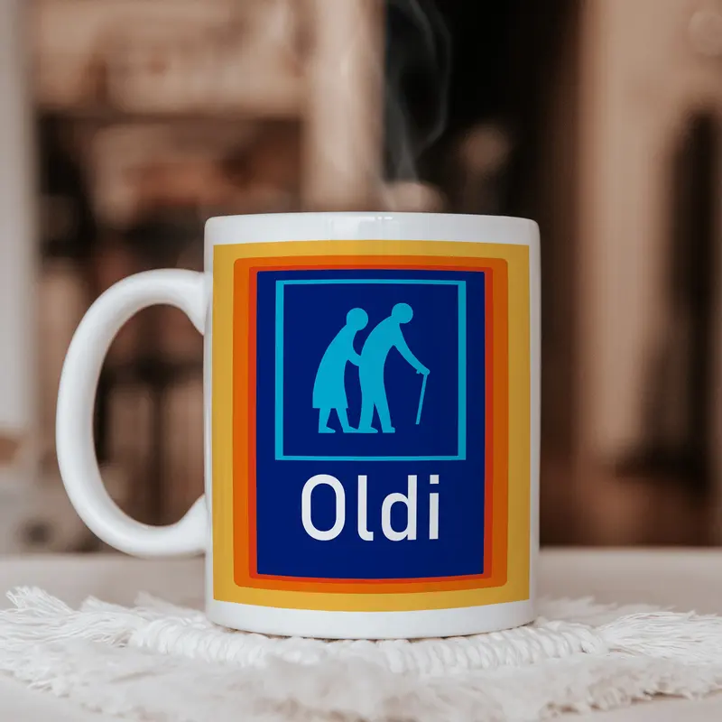 Oldi- Funny Gift - 20oz Tumbler or 11oz Mug 0
