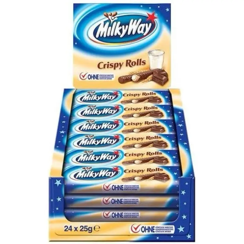Milky Way Crispy Rolls 24 x 22.5G (Full Box) Long Dated Stock UK Seller RERELEASE 4