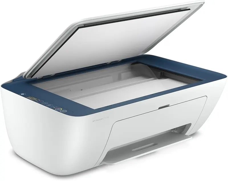 HP DeskJet 2721e All-in-One Wireless Colour Printer with 6 Months of Instant Ink and HP+ White/Blue 1