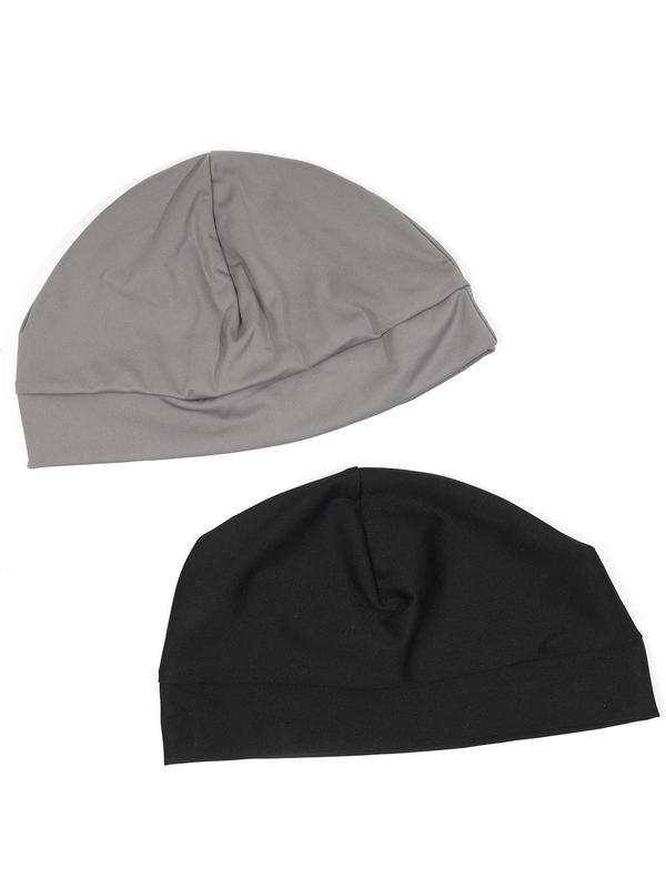 Product Introduction of Unisex Simple Style Plain Color Skull Caps, 1Count/3Counts Casual Sportive Breathable Beanie Hat for Outdoor Sports for Men & Women, Beanies Hats for Men 3