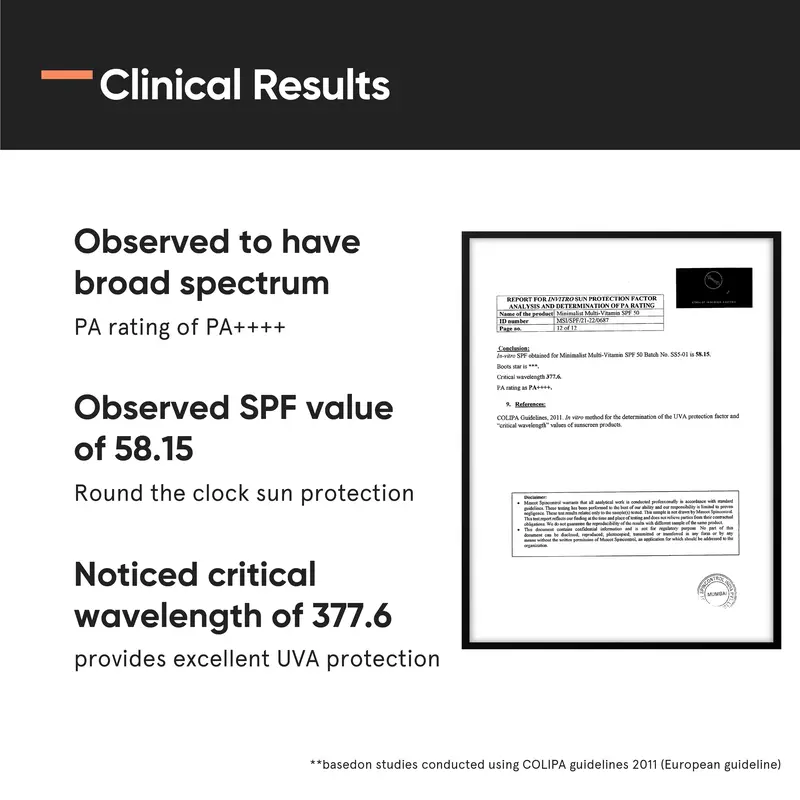 Minimalist Sunscreen SPF 50 Lightweight, No White Cast, Broad Spectrum PA ++++, Acne Safe| For Men & Women, 50 g (Pack of 1) 6