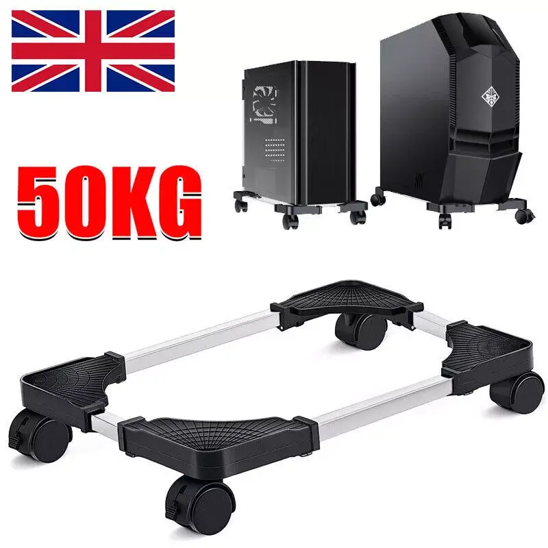 DOLMO Adjustable Computer CPU Stand Holder with 4 Casters