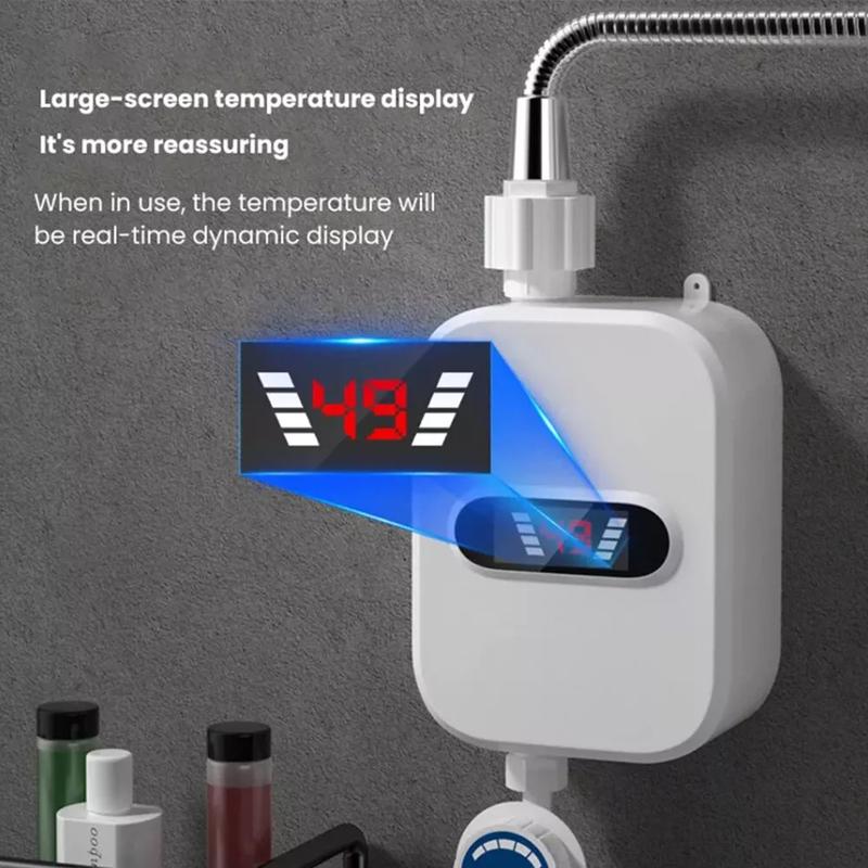 3500W Tankless Hot Water Heater Shower Electric Portable Instant Boiler Bathroom 2