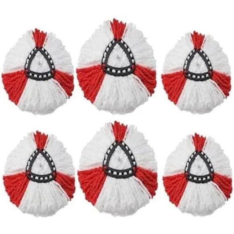 6pcs Refill Microfibre Mop Head for O-Cedar 1 Tank System EasyWiring and Vileda Mop Replacement Microfiber Absorbent 4