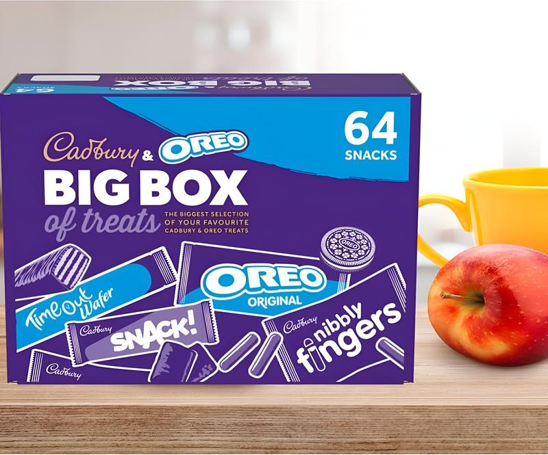 Cadburyy OREO Biscuit 64 Big Box of Treats 1.8kg, Milk Chocolate Fingers, Time Out, Snack I Sharing Big Biscuit Gift, Family Size, Party, Office Supplies, Lunch Box mixed  chocolate Sweet Sweet 6