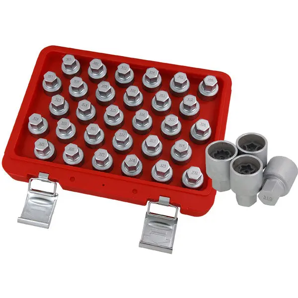 CT4536 - 30pc Locking Wheel Nut Key Set - Mercedes 2