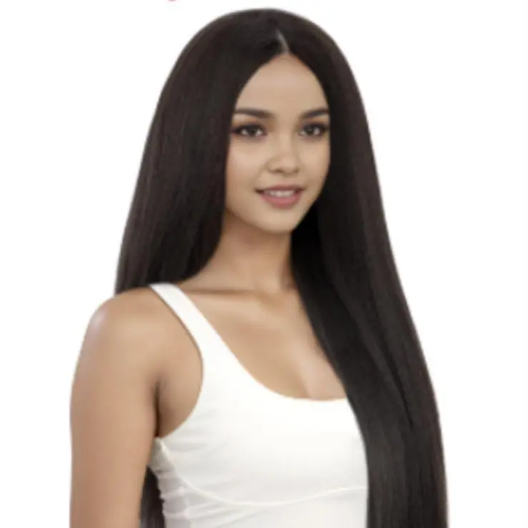 Sleek Hair, Perm Yaki, Virgin Hair Dupe, Remy Gorgeous Collection, 16"/ 24"/30" Synthetic Hair Weave