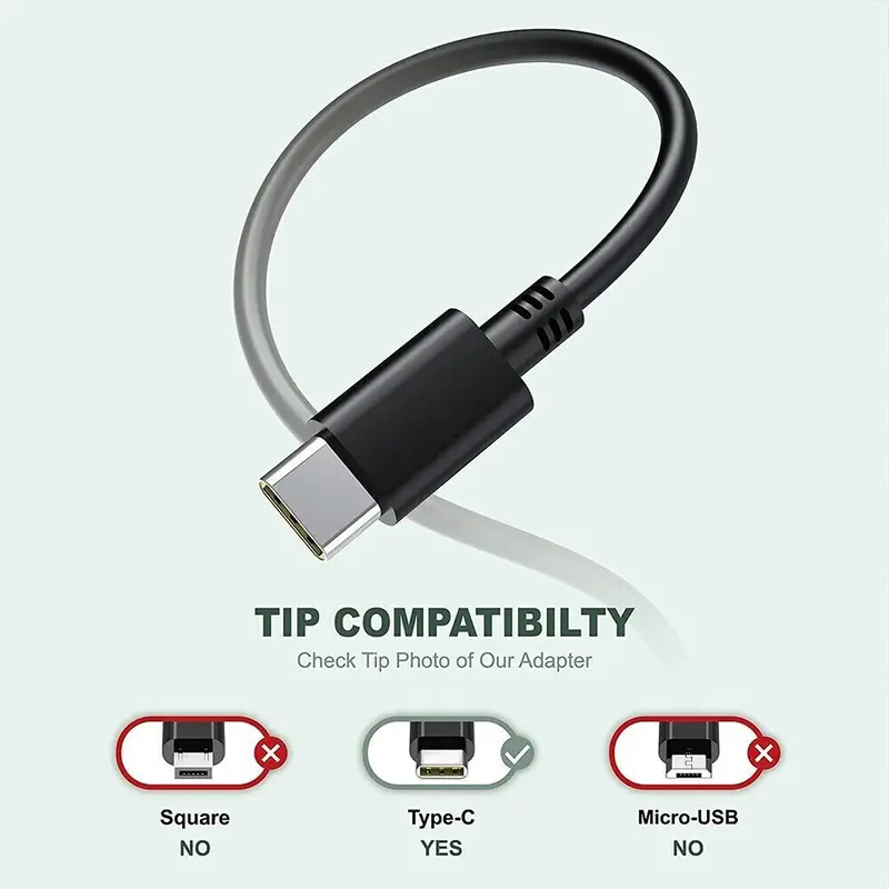 New 65W USB C Type-C Adapter Charger for DELL,HP,ASUS,Lenovo,Huawei,Acer Laptop 5