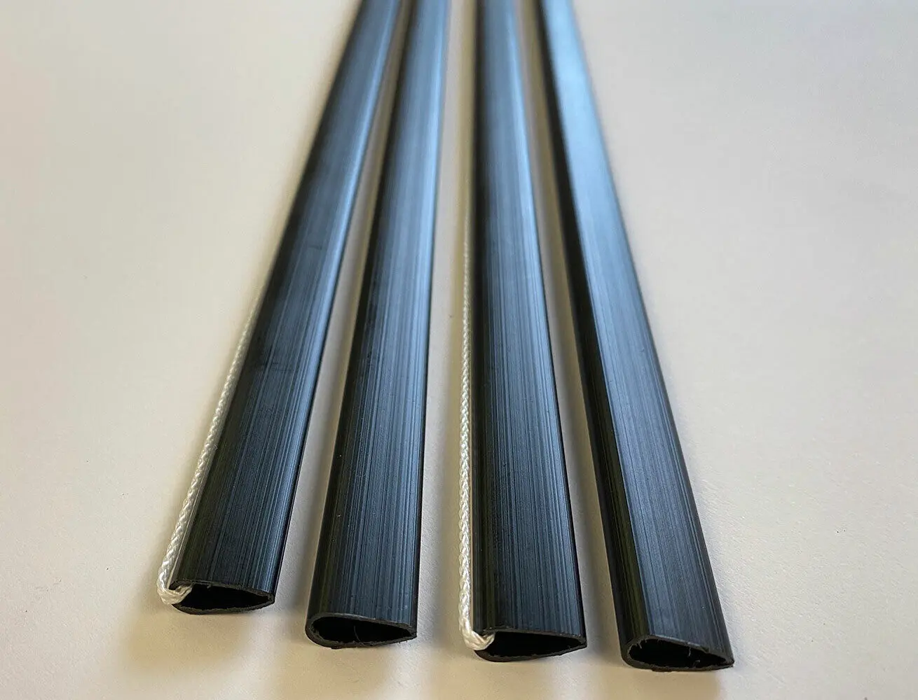 2 Sets (4 Strips) of Black Poster Hangers for Maxi Posters (61cm) | UK Made