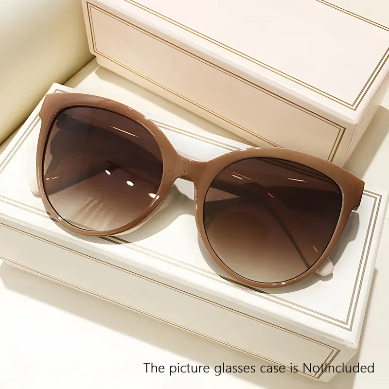 Cat's Eye Women's Fashion Glasses Outdoor Driving Sunshade Large Frame Glasses Y2K Luxury Holiday Dressing Accessories Glasses 7