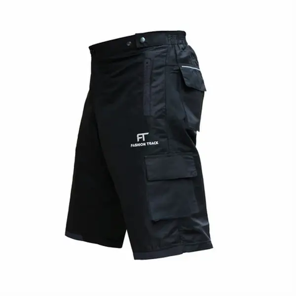 MTB Cycling Shorts for Men - Padded and Lightweight with 6 Pockets and Adjustable Waistband UK SELLER
