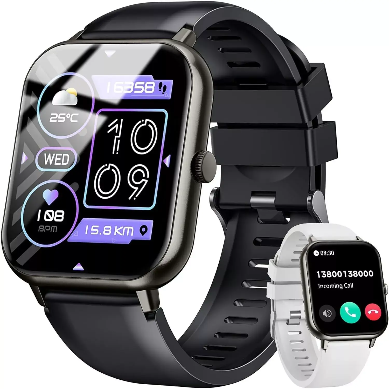 Smart Watch Men Women Fitness Tracker Blood Pressure Heart Rate Sport Watches call & notification UK bluetooth phone call smart watch Wearable Smartphone