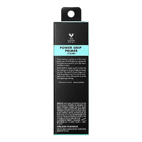 E.l.f. Power Grip Primer Gel-Based & Hydrating Face Primer Smothing Skin (24 ml) Hydrating Long-lasting Oil Control Pore Minimising Dry Skin High Coverage Makeup Moisture 1