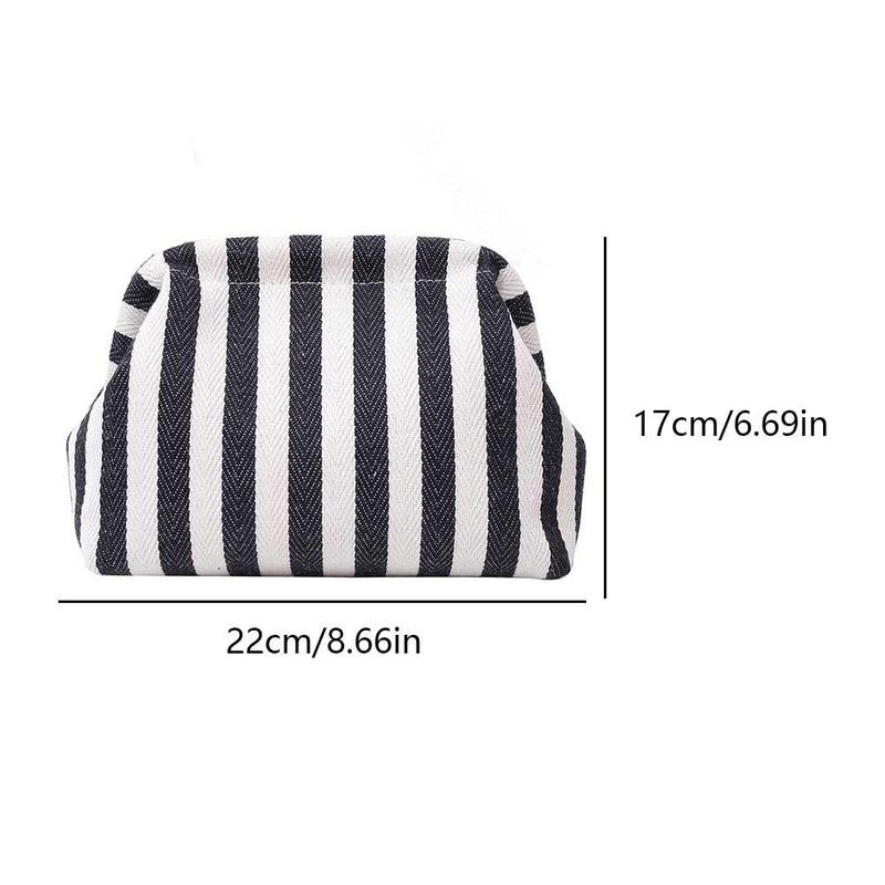 Crochet Canvas Clutch Purse for Women Summer Beach Clutch Bag Ruched Cloud Bag Colorblock Ladies Luxury Evening Handbag Purse 5