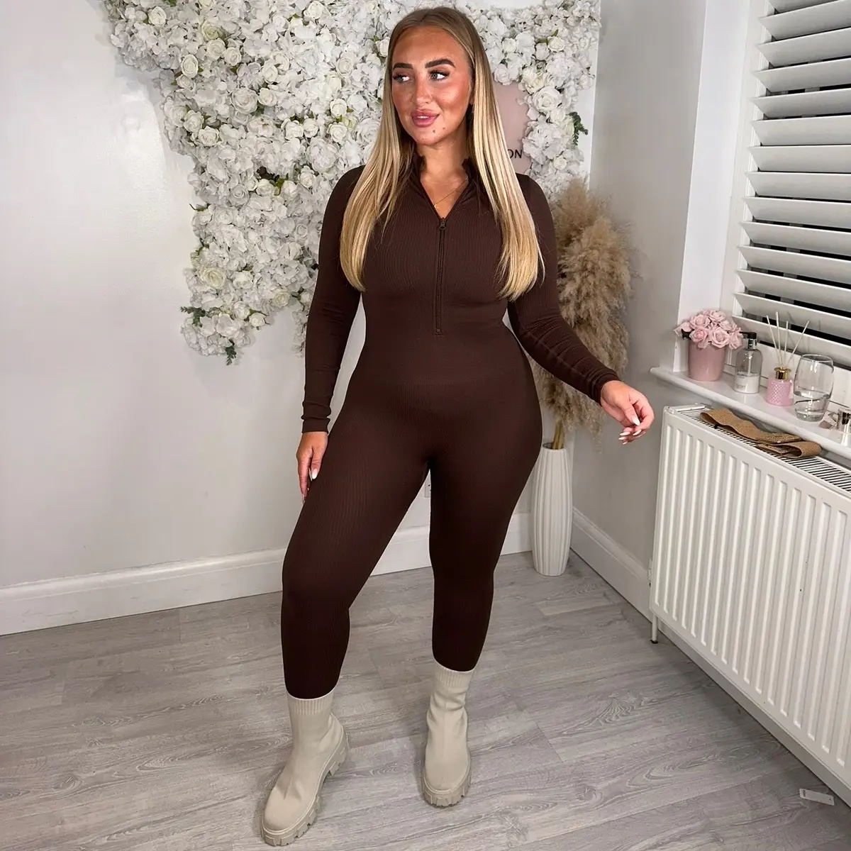 Zip Long Sleeve Unitards