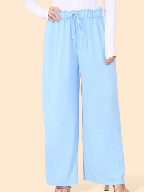 [Silu Boutique] Lightweight Wide Legged Palazzo Trousers, Fits up to UK20, Spring Casual Trousers, Daily Trousers, Summer and Spring Wear 7