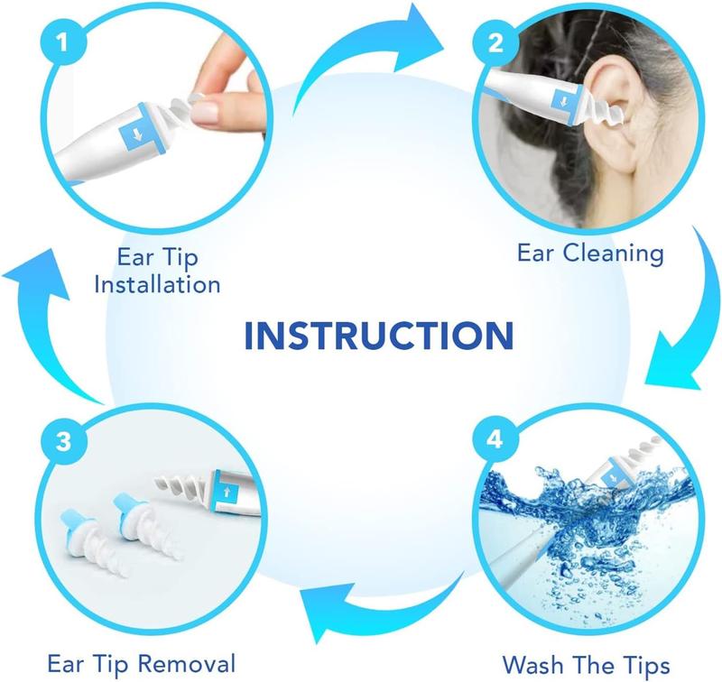 16-Piece Ear Wax Removal Kit, Soft Silicone Spiral Ear Cleaner for Safe and Gentle Earwax Removal, Reusable Ear Cleaning Tool for Kids and Adults, Effective and Non-Invasive Ear Care, Easy-to-Use Spiral Tip for Hygiene and Comfort, Ideal for Family Use 1