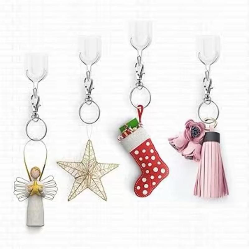 100Pcs Swivel Lobster Clasps & Key Ring   Hoops with Plastic Box,50Pcs Metal Clips and 50Pcs Keyring Key Chain Hooks with Split Rings for Jewellery Making Hanging Crafts, Silver 6