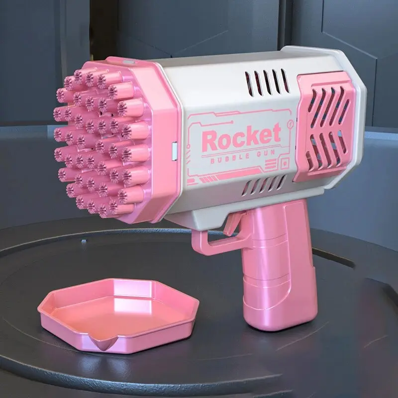 40 Hole Rocket Launcher Handheld Portable Electric Automatic Bubble Gun Party Birthday Gift Toy(without Bubble Water) 2