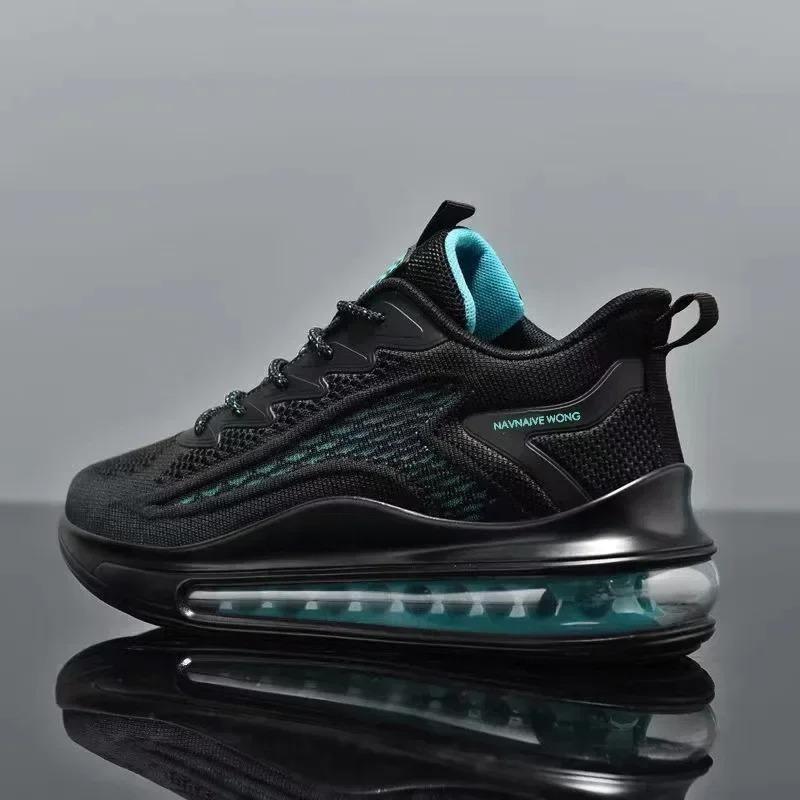 Men's Running Shoes Air Cushion Men's Spring and Autumn New Trendy Breathable Soft Bottom Men's Casual Sneaker 2