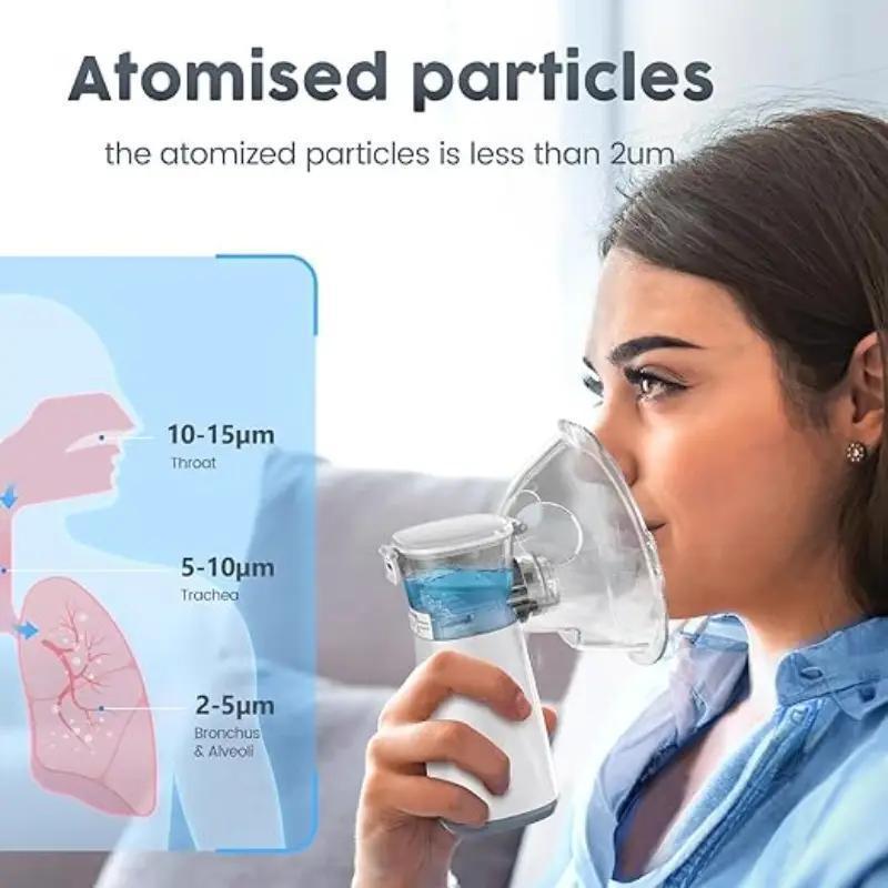 Product Introduction of Portable Ultrasonic Air Humidifier, Compact Air Humidifier with Double Power Mode, Suitable for Home and Travel, Face Care Product 2
