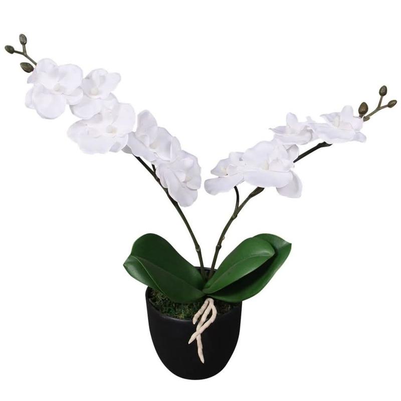 Artificial Orchid Plant with Pot 0