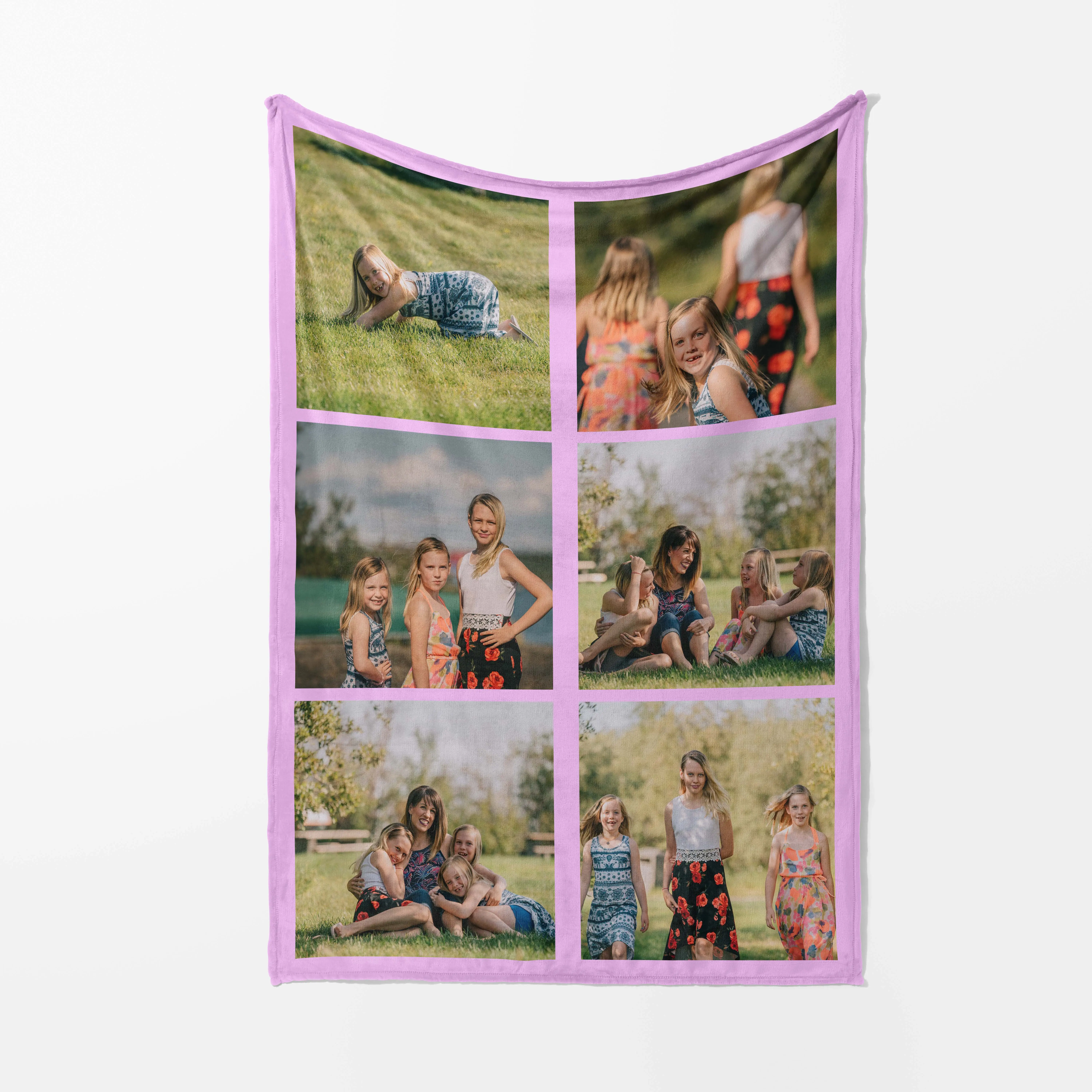 Custom Photo Blanket Soft Cuddle Fleece Polar Fleece Throw Personalised Memory Blanket Upload Your Photos Choose Background Border Colour Decoration