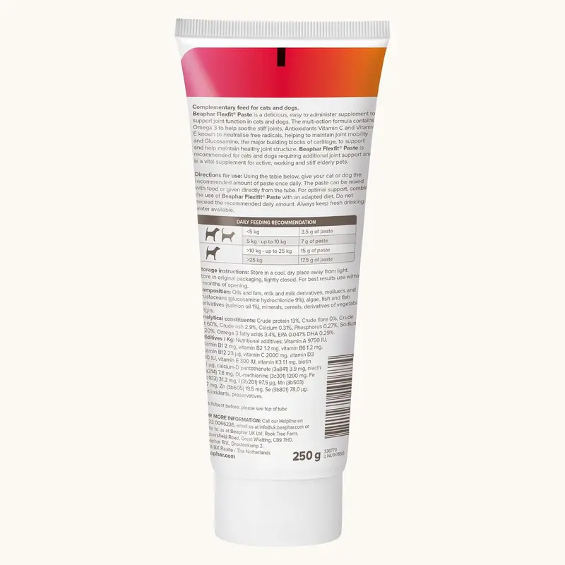 Beaphar Flexifit Advanced Joint Supplement Paste for Cats & Dogs – 250g 1