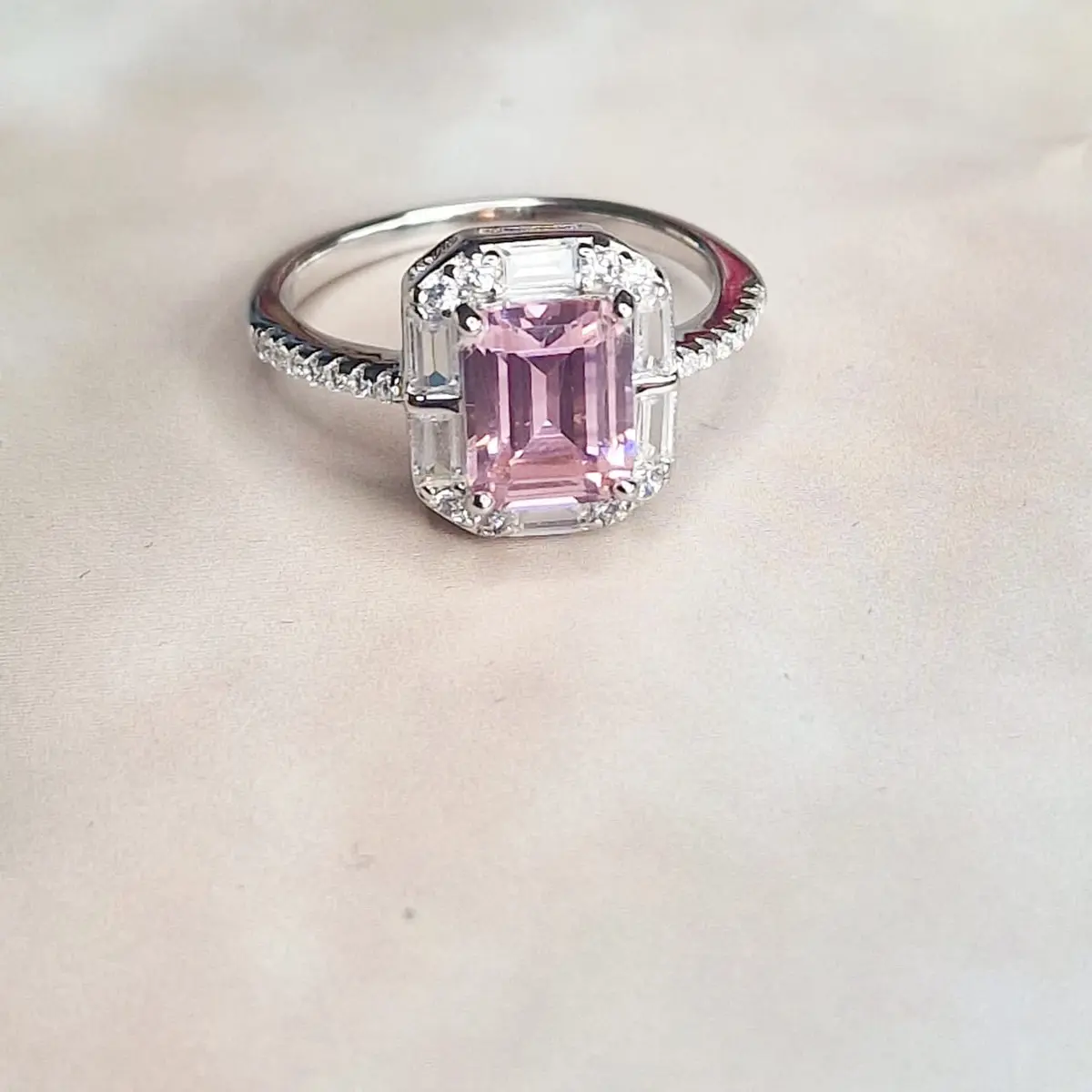 Beautiful Pink Stone Ring