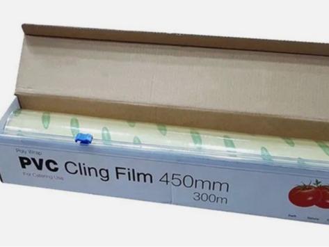 Kitchen Roll Catering Cling Film Food Baking Wrapping 450mm x 300m Cutter 2