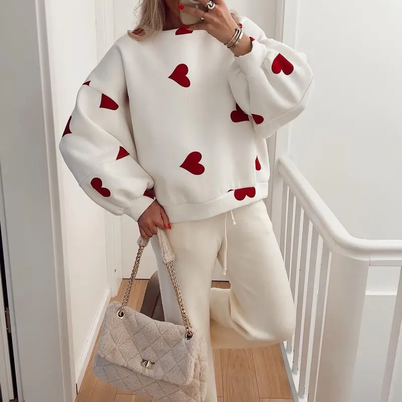 ELLATINO LDN Valentine Love Heart Valentine Viral Sweatshirt - 8 COLOURS 0