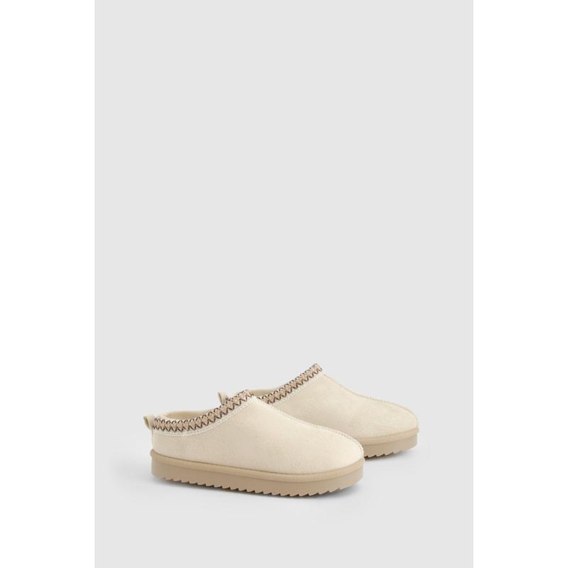 Embroidered Cosy Mules 1