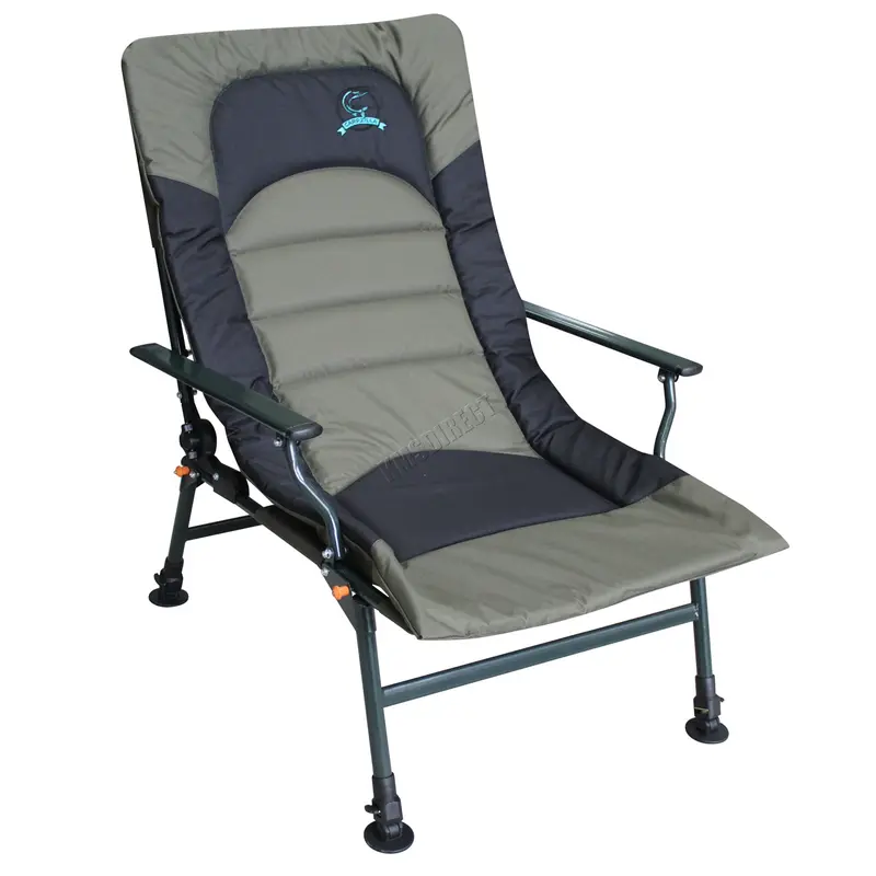 Carpzilla Camping Fishing Chair – XL Carp Green Fishing Equipment Folding Adjustable Legs 2