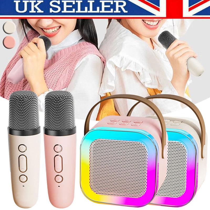 Product Introduction of Kid Mini Karaoke Machine Portable Bluetooth Speaker with 2 Wireless Microphone 10