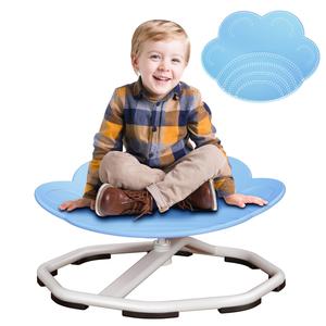 Kids Sensory Swivel Chair for AADHD - 360° Rotating Non-slip Base, Cat Paw Design, Stress Relief Toy for Kids Ages 3+, Improves Physical Coordination and Concentration, Ideal for Sensory Play and Anxiety Relief，kids spinning chair