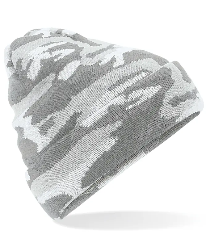 Camo Cuffed Beanie Hat for Men - Amazing Winter Fashion Accessory - Top Quality - UK Shipping hats 1