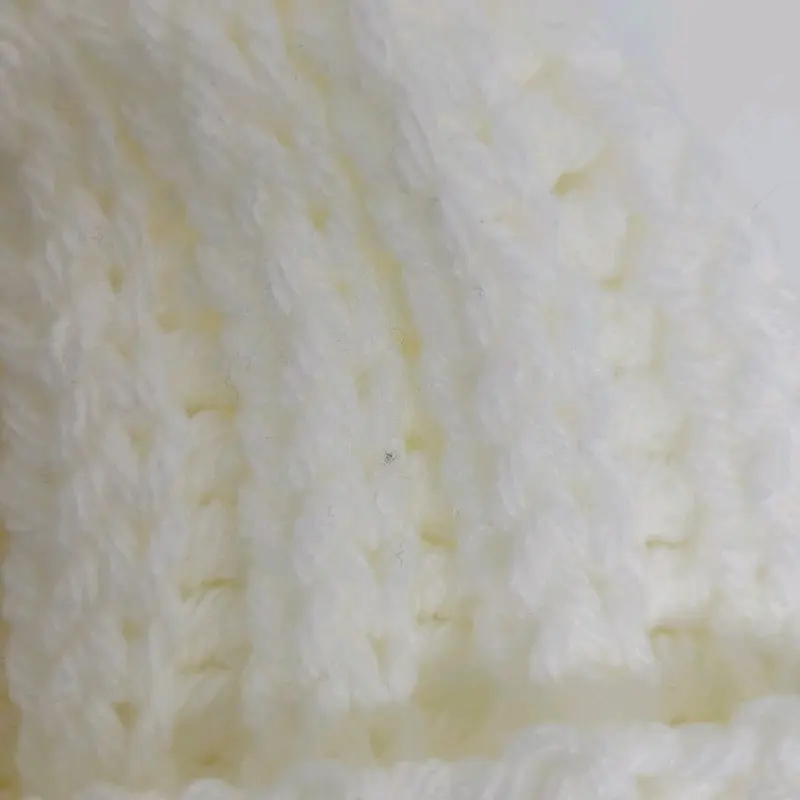 Handmade Crochet Hat with Detachable Faux Fur Pom Pom, Chunky Acrylic Yarn for Adults 5