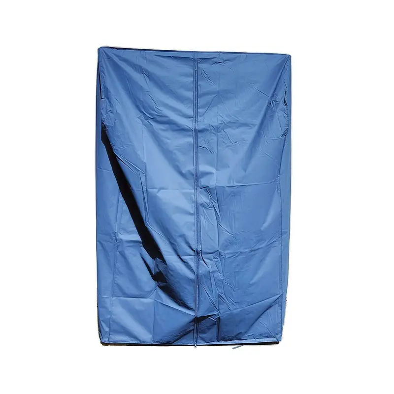 Blue Clothes Garment Rail Protective Waterproof Nylon Zipped Cover 8