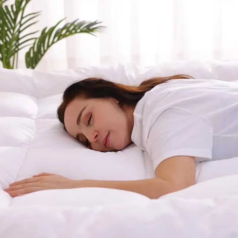 Extra Plush Topper - Hotel Grade Sleep Support Super Soft & Fluffy Mattress Topper - Mattress Topper, Bed Topper. 4