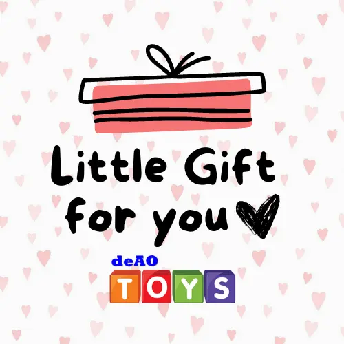 deAO Christmas Giftbag with Varying Items - Includes Squish Ball, Pencil+Pad, and Fidget Toy