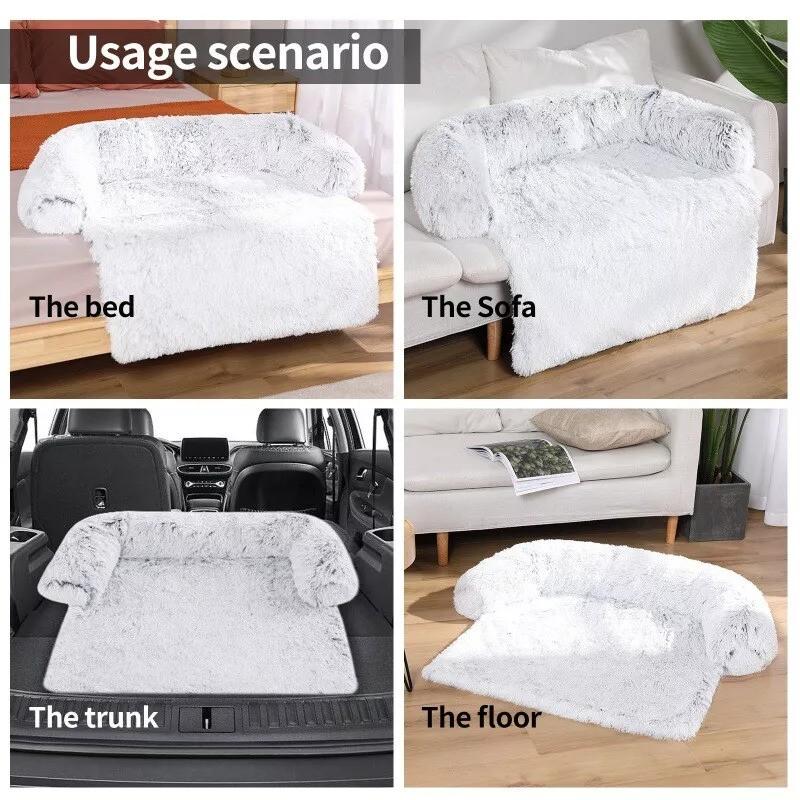 Dog Pet Calming Bed Sofa Warm Nest Washable Furniture Protector Mat Car Blanket 7