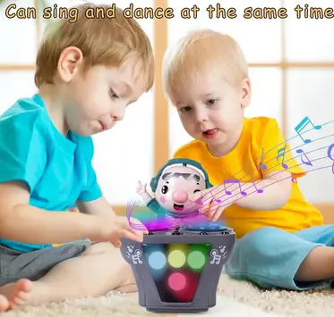 DJ ROBOT FUNNY MOVING MUSIC AND LIGHTS SOUND FOR CHILDREN BOYS AND GIRLS NOVELTY FUNNY DANCING TOY TOYS FOR MOTOR SKILL DEVELOPMENT 5